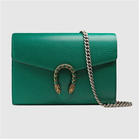 borsa gucci dionysus verde|Mini borsa Dionysus in pelle con catena .